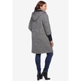 thumbnail image 2 of Woman Within Plus Size Rib-Knit Trim Wool Blend Coat, 2 of 3