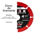 thumbnail image 3 of Disco de Diamante para Corte de Metal 4-1/2" Maraga, 3 of 4