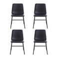 thumbnail image 1 of Set de 4 Sillas de Comedor Tapizado de Ecocuero negro, 1 of 8
