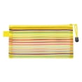 thumbnail image 3 of Yhmxh Zipper Mesh Pouch, Rainbow Stripe Storage Pencil Pouches, Transparent Nylon Mesh Pen Pencil Case, Multipurpose Pencil Pouch for Office Supplies, Stationery, Cosmetics Travel Accessories, 3 of 7