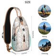 thumbnail image 5 of Crossbody Sling Backpack for Women Men Sea Shells Vintage Beach Sea Shore Conch Shell Shoulder Sling Crossbody Casual Chest Bag for Travel Sports Running Hiking, 5 of 6