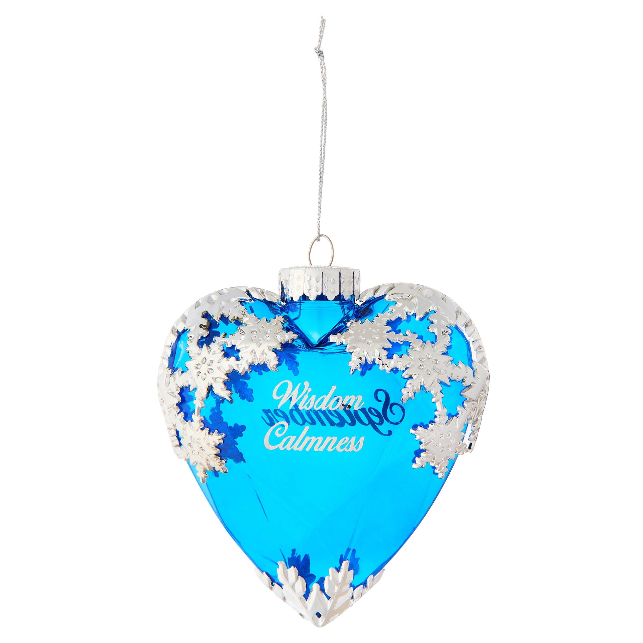 Dark Blue and Silver September Birthstone Christmas Ornament, 4.3", by Holiday Time