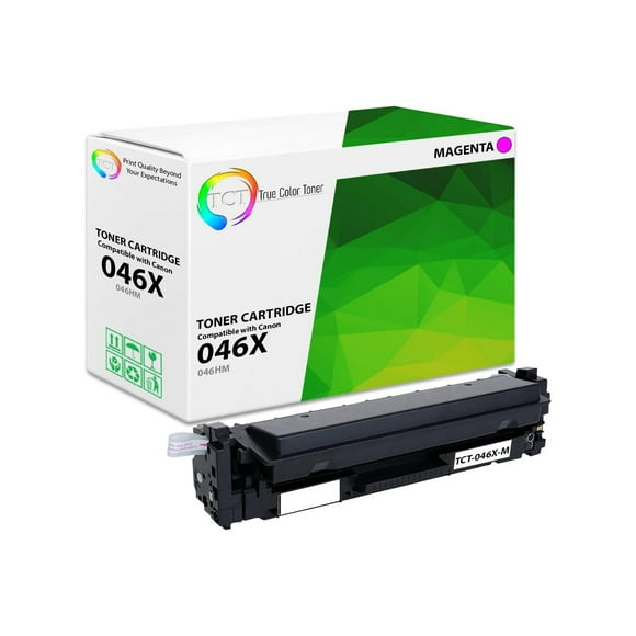 TCT 046X Magenta Toner Cartridge - Compatible Replacement for Canon 046 Magenta High Yield Works With Canon Color ImageClass MF731CDW MF733CDW MF735CDW LBP654CDW Printers (5,000 Pages)