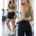 thumbnail image 4 of ToBeInStyle Womens Pack of 6 Comfortable and Supportive Racerback Sports Bras, 4 of 6