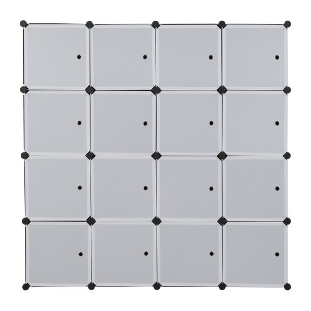 Hassch 16 Cube Organizer Stackable Plastic Cube Storage Shelves Design