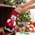 thumbnail image 3 of Unique Bargains 2 Pack Cartoon Christmas Stockings Assorted Garland Accents Snowman 8", 3 of 5