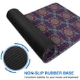 thumbnail image 6 of Long Mouse Pads for Desk,Purple Circular Floral Pattern Desk Mats on Top Of Desks, Desk Mouse Pad Extra Large with 3mm Non-Slip Base and Stitched Edge for Gaming,Office,Work,Home 31.5"x15.7", 6 of 6