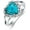 01-Turquoise, variant on Natural Turquoise Rings for Women 925 Sterling Silver Heart Shape Genuine Gemstone Ring Western Jewelry Gifts for Wife Mom Size 4 to 11