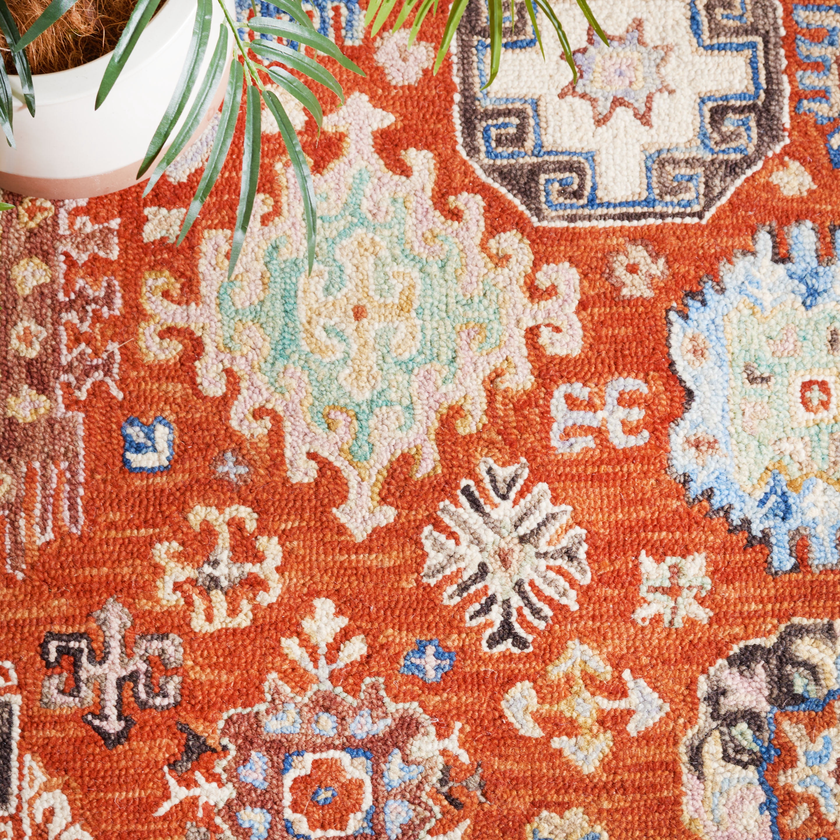 SAFAVIEH Aspen Joandra Oriental Area Rug, Rust/Ivory, 3' x 5'