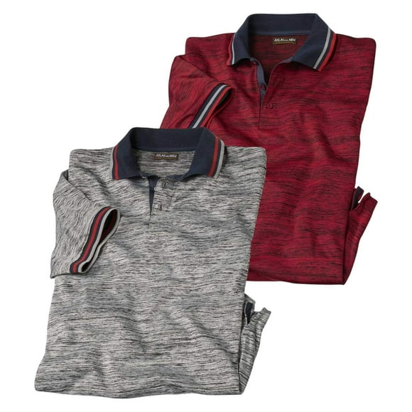 Atlas For Men Mens Jersey Polo Shirt (Pack of 2)