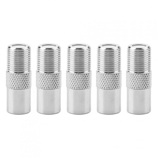 5 piezas F hembra a PAL macho 9,5 mm conector adaptador de cobre para antena de RF coaxial de TV por satélite