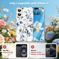 thumbnail image 6 of GALAPROX Flower Case for iPhone 17 6.3'' 2025, Cute Floral Cover with Screen Protector for Girls/Women-Rosa Chinensis, 6 of 6