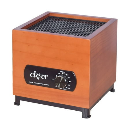 Ionic Uv Air Purifier - Clevr 8 Stage Wood Housing Ozone Generator Air Purifier, Filter, Ozone, Ionic, UV, Plasma, 1000 Sq ft Coverage