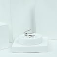 thumbnail image 6 of Rosec Jewels Certified Real Diamond Wrap Ring - Cocktail Ring for Women - HI-SI Quality - Ready to Gift, 10K White Gold, US 8.50, 6 of 8