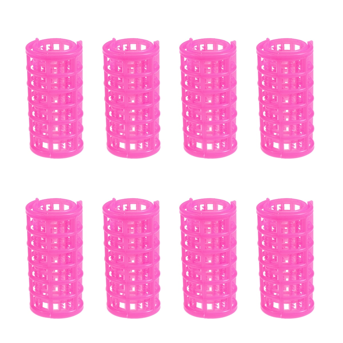 HOMEMAXS 8pcs Hair Rollers Set Double Layer Self Holding Plastic Hair