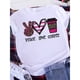thumbnail image 5 of Brave Soul L-Camiseta blanca con letras Retro americanas para mujer, camiseta holgada de manga corta con cuello redondo, Top informal de talla grande de gran tamaño, 5 of 5