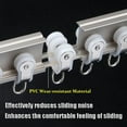 thumbnail image 5 of GXCZ Curtain Rods Aluminium Curtain Track Easy To Bend For Curtains, Flexible Curtain Rail Ceiling Or Wall Mount Curved Sliding Track System, For Room Divider, Rv, Bay Window, Shower Space(Gray-wall,500cm(4 * 1.25m)), 5 of 7