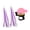 pink grape white, variant on Children Bikes Bells with Handlebar Streamers Loud Crisps Kids Bikes Bicycles Handlebars Bells and Tassels Ribbon