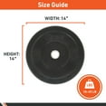 thumbnail image 3 of Body Sport Rubber Olympic Bumper Plates - Single Plate - 2-Inch Wide - 10 Pounds, 3 of 7