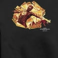 thumbnail image 2 of Men's Marvel Spider-Man: No Way Home Gold Web Shot  Sweatshirt Black 2X Large, 2 of 4