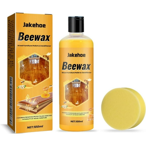 Hardwood Floor Cleaner, 4.8oz Daily Wood Cleaner Natural Beeswax, Wood Floor and Furniture Polish for Removing Stains, Repairing Scratches and Cleaning Wooden Surfaces