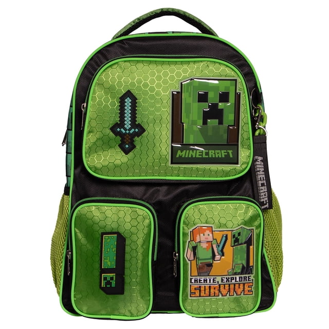Mochila Primaria Ruz Minecraft