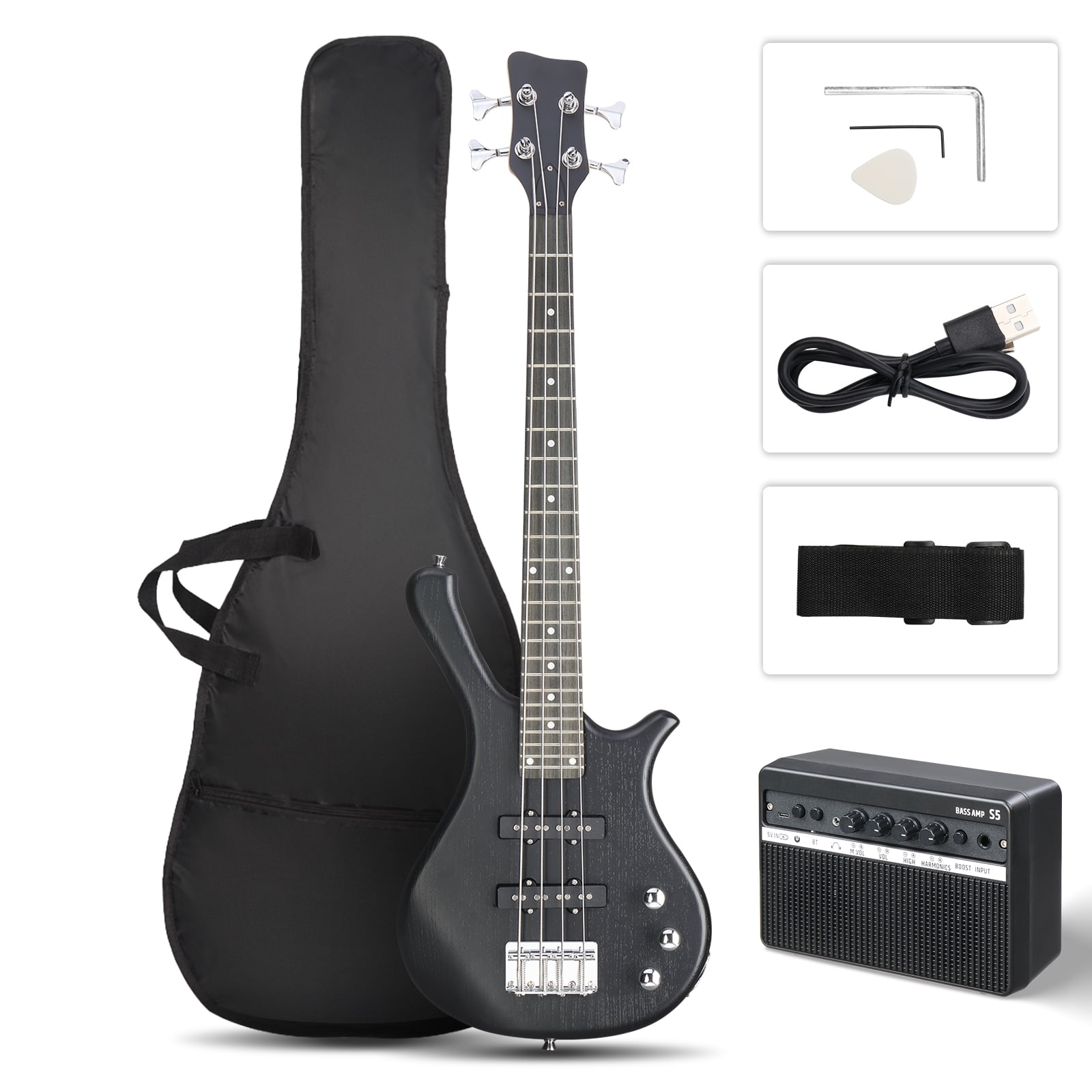 Washburn Taurus T24 Electric Bass Natural Matte - Walmart.com