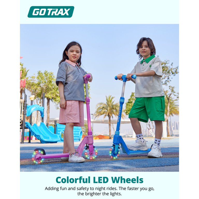 GOTRAX, Kids Kick Scooter, Model K03, LED Light-Up Wheels