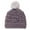 Grey, variant on lnmuld Solid Color Baby Boys Girls Winter Warm Knitted Cap with Pompom and Elastic Turban Design for Cold Weather Size:One Size