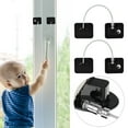 thumbnail image 2 of 2PC Fridge Lock Refrigerator With Keys Freezer Child Cabinet Adhesive, 2 of 5