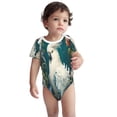 thumbnail image 2 of Yiaed Tropical Parrot Floral Artwork Print Infant Climbing Short Sleeve Onesie One-Piece Baby Bodysuit Clothes 0-12 Months -18 Months, 2 of 6