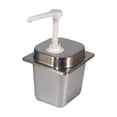 thumbnail image 2 of Dispensador de jarabe de café, dispensador de , bomba de 2,3 l, botella de jarabe de acero inoxidable con bomba para uso comercial en bares y 30, 2 of 8