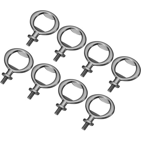 

HYKE ul Bottle Opener 8Pcs 5m - Zinc Alloy Screw Beer Opener Flat Inserts Kit Threaded Hardware for Wedding Wine Party DIY Craft and (Black)
