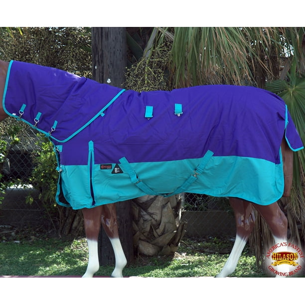 84" Hilason 1200D Waterproof Turnout Horse Blanket Neck Cover Purple