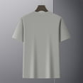 thumbnail image 5 of USNSM Men's Ultra Soft T-Shirt Curve Hem Lightweight Breathable Comfortable Cooling Short Sleeve Casual Basic Tee Shirt Gray XXXL, 5 of 8