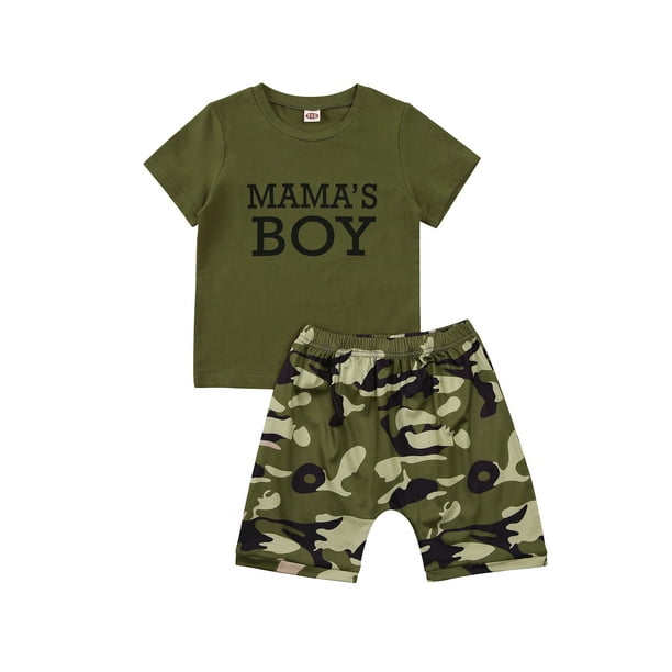 Wayren Usa Toddler Baby Mama S Boy Girl Short Sleeve Tops T Shirt Shorts Summer Outfit Set Walmart Com Walmart Com