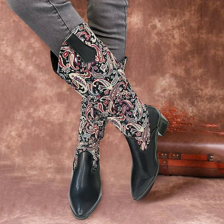 

TALKVE Women s Fashion Casual Roman Short Ankle Boots Heels Leather Shoes