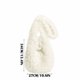 thumbnail image 3 of Bolso de mano peludo para mujer | Bolso bandolera grande de piel sintética con orejas de conejo | Monedero ligero con cierre magnético | Bolso informal de invierno para ir de compras, hacer yoga o, 3 of 8