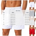 thumbnail image 4 of Men's Casual Linen Feel Drawstring Shorts, Summer Quick Dry Lightweight Loose Fit with Pockets, Relaxed Waist, Beach Vacation, Gym Workout, Daily Lounge | JASKFLY,Navy 2XL, 4 of 6