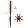 thumbnail image 4 of Perfehair Small Round Hair Brush Nylon Bristles, Short Hair Blow Drying Roll Hairbrush, 1 inch, Brown, 4 of 5