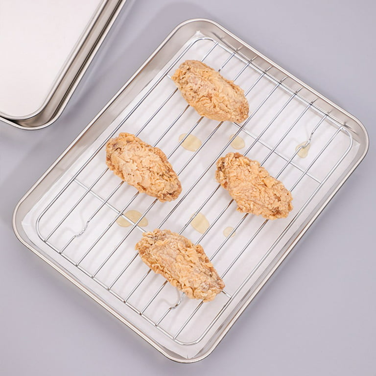 Nicunom Set of 2 Sheet Cake Pan, 11.8 x 17.5 Cookie Sheet, Nonstick  Baking Sheet Pans Bakeware Toaster Oven Baking Trays Set, Perfect Cookie  Sheet