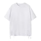 thumbnail image 1 of pstuiky camisetas de hombre, Camiseta informal de cuello redondo para hombre, blusa de manga corta, color liso, rasgada camisetas de hombre m, 1 of 3