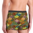 thumbnail image 4 of Rateoe Colorful Circle Mens Boxer Briefs Poly Spandex Performance Boxer Briefs Underwear Hem Boxer Briefs - X-Large, 4 of 8