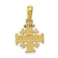 thumbnail image 4 of FJC Finejewelers 10 kt Yellow Gold Jerusalem Cross Charm 23 x 12 mm, 4 of 6