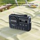 thumbnail image 2 of Radio AM/FM Compatible Con Diente/TF Mini Transistor para Gym () Blue Black, 2 of 9