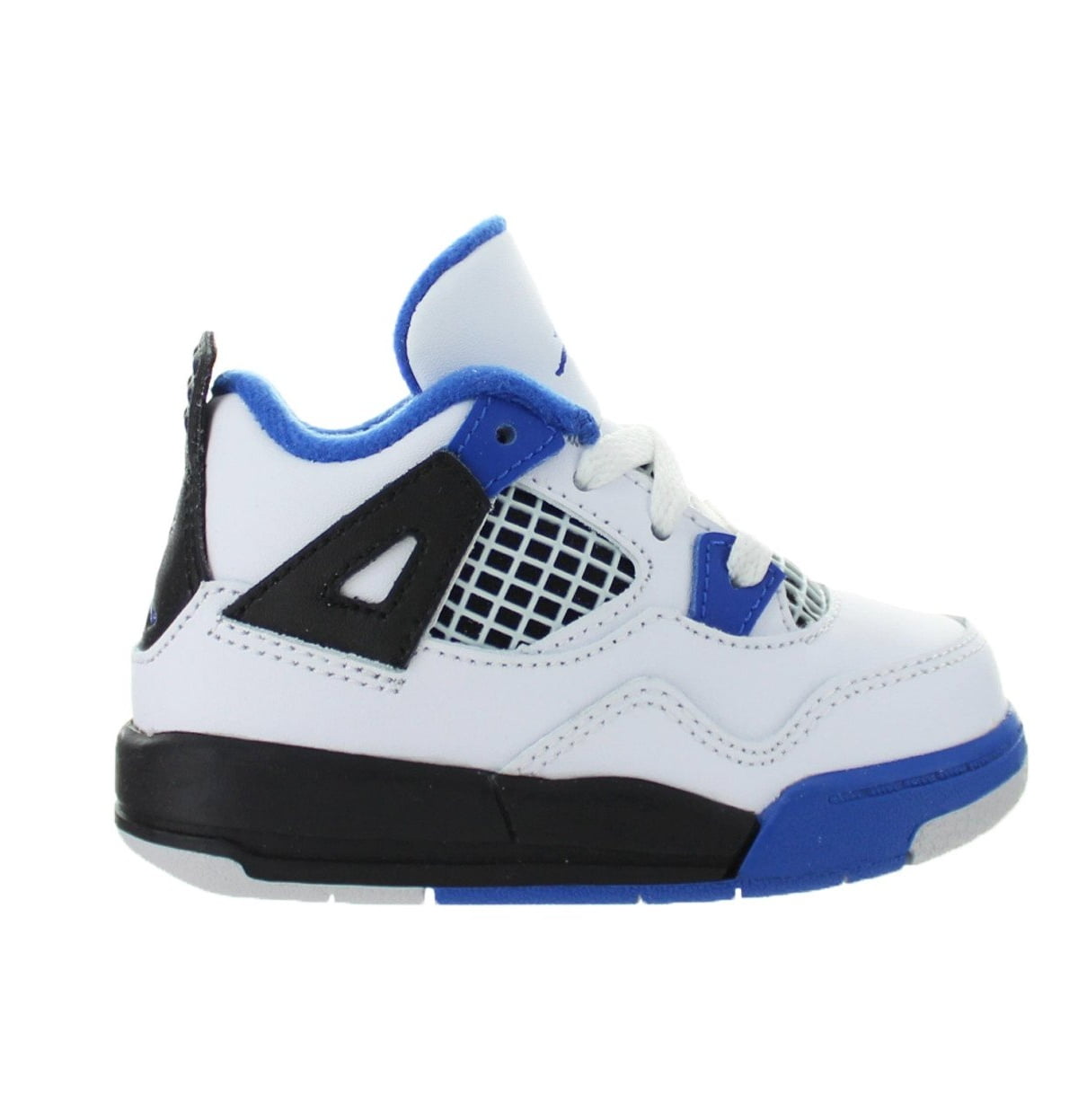 Kids Air Jordan 4 IV Retro TD Motorsport White Game Royal Black 308500 - Walmart.com