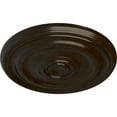 thumbnail image 3 of Ekena Millwork 15 3/4"OD x 1 1/2"P Devon Ceiling Medallion (Fits Canopies up to 3 5/8"), Hand-Painted Bronze, 3 of 6