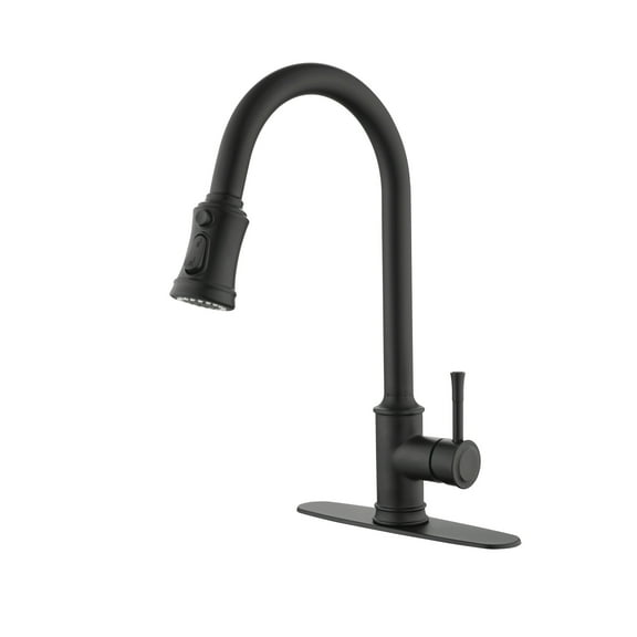 Cfowner Single Handle High Arc Kitchen Faucet, Stainless Steel Sink Faucets with Pull Down Sprayer, 360°Swivel Spout