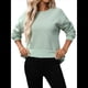 thumbnail image 2 of Sudadera de Gran Tamaño para Mujer, Cuello Redondo, Larga, Jersey de , Ropa de Moda de Otoño con Bolsillo Judías L, 2 of 10