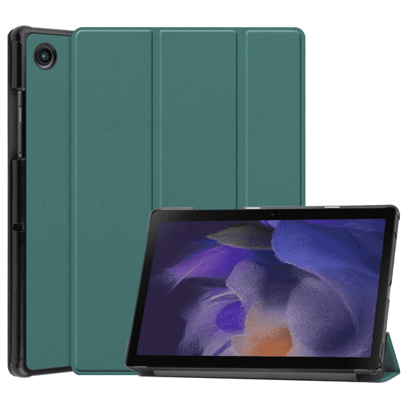 For Samsung Galaxy Tab A8 10.5" 2022 Models (SM-X200/X205), Tablet Case, Auto Wake/Sleep, Dark Green